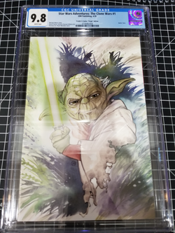PEACH MOMOKO - Star Wars Adventures: Clone Wars #1 CGC 9.8 Yoda Virgin Variant