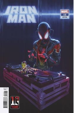 IRON MAN #12 RAHZZAH MILES MORALES 10TH ANNIV VAR NM+