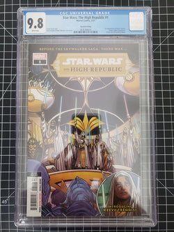 STAR WARS: THE HIGH REPUBLIC #1 2nd PRINT CGC 9.8 WHITE PAGES